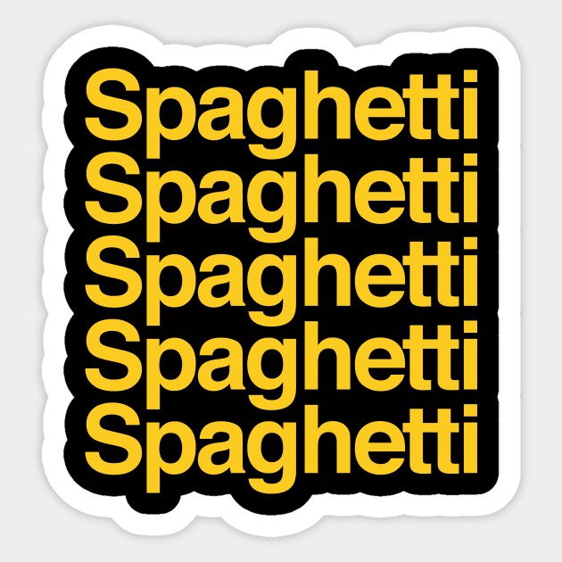 Spaghetti Sticker by rmtees